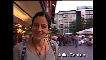 German girl approached on the street and persuaded to make an amateur video - German 80s retro